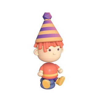 职业人物购物玩偶手办立体办公场景卡通小人元素PNG设计素材模板