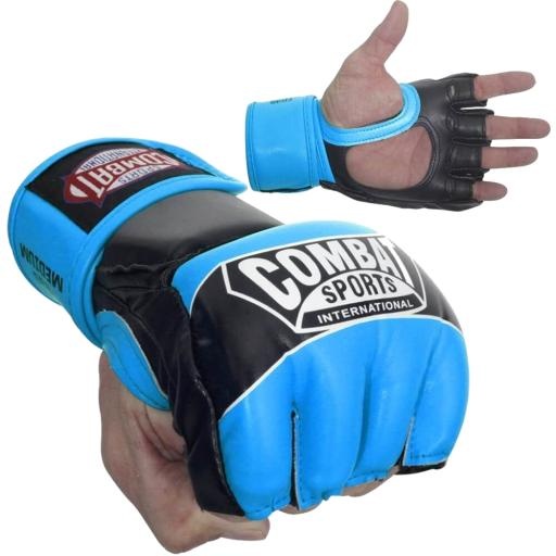 蓝色 MMA 手套 PNG免抠
