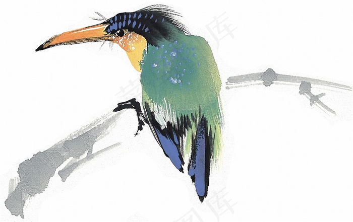 画鸟国画图片jpg素材