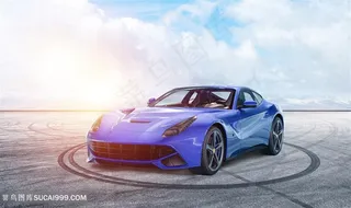 科技感汽车展示背景