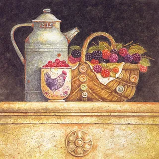 水果茶壶艺术装饰画