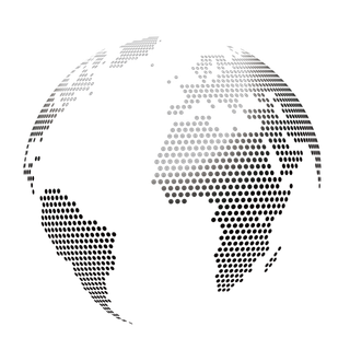 点状地球黑白科技kv主视觉