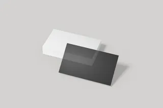 企业质感多张名片样机