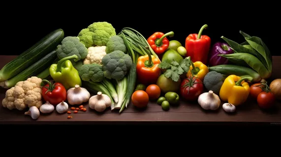 各类蔬菜摆放在桌子上摄影图