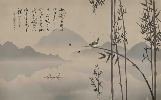 新中式背景墙  新中式背景墙