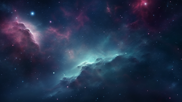 星空宇宙星云粒子渲染背景素材(4368x2448)