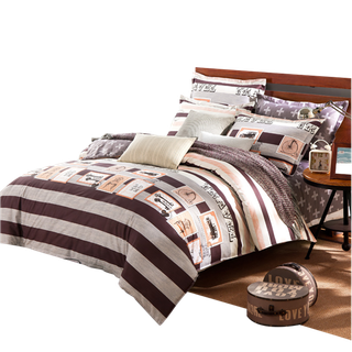 灰色床和床单被罩素材免扣