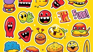 卡通插画表情搞怪素材