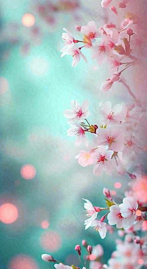 春天浪漫花朵白色樱花，立春春分惊蛰摄影图