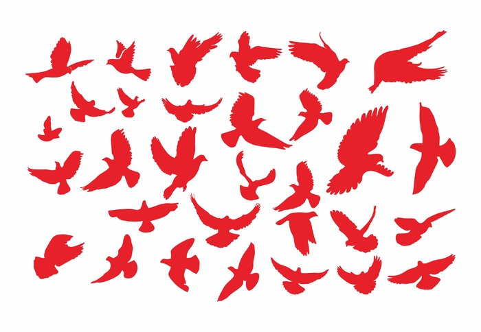 白鸽造型矢量素材