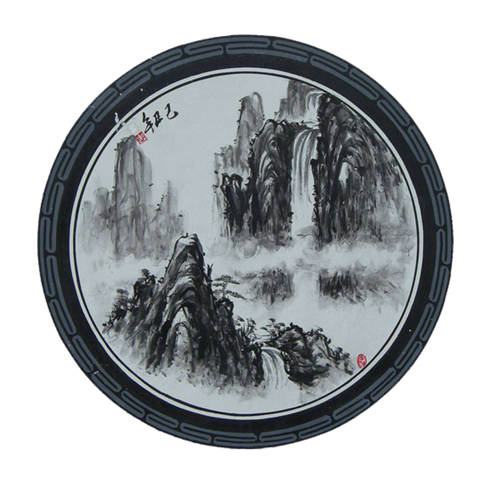 山水画素材中国风水墨画素材元素中国画