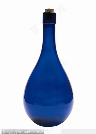 蓝色酒瓶.