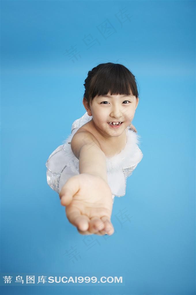 漂亮的芭蕾舞女孩素材