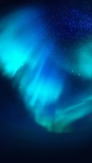 绿色极光壁纸图片