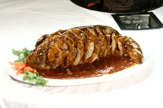 25豆瓣脆皮鱼 髙建明驴肉火锅