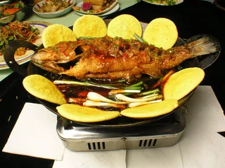 2672香葱烤鲈鱼d