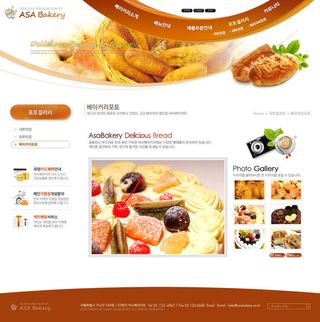 韩式网页设计PSD源文件素材清新淡雅风褐色