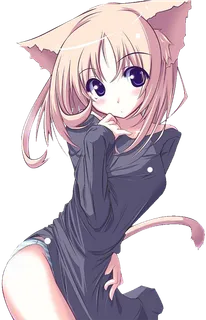 可爱猫咪女孩素材卡通人物简笔 可爱猫咪女孩素材卡通人物简笔