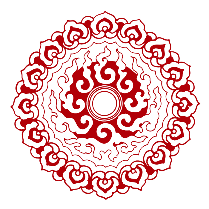 红色喜庆简约风传统吉祥纹样纹路纹理免扣PNG素材图片 (74)