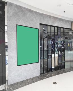 商场室内电梯场景海报样机