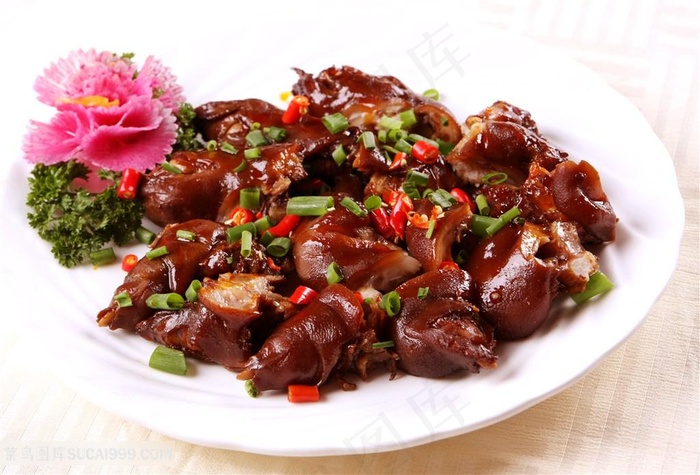 猪蹄卤猪蹄红烧猪蹄酱香猪蹄高清摄影图