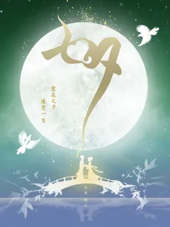七夕 七夕海报 七夕插画 七夕 七夕海报 七夕插画