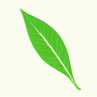 一片绿色叶子png免抠