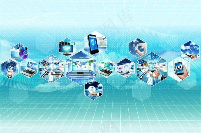 电子产品广告插画