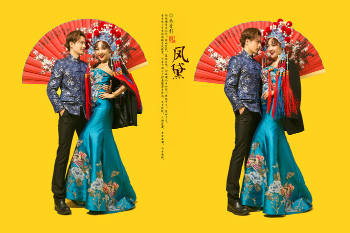 中华式结婚婚礼背景psd模版下载