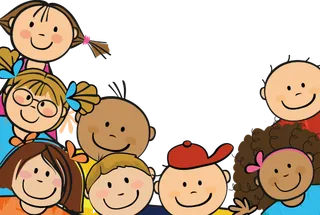 合照 卡通 标题框