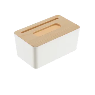 简约北欧风木盖纸巾盒家用可拆卸迷你木制纸巾盒超市商品白底图免抠实物摄影png格式图片透明底