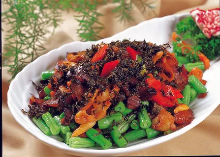 92XX129家乡榄菜炒海贝 92XX129家乡榄菜炒海贝