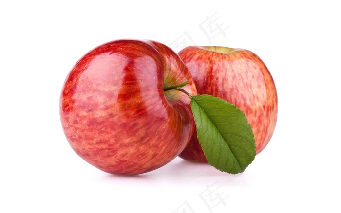 红润光泽的红苹果