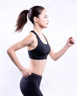 活力女孩运动跑步