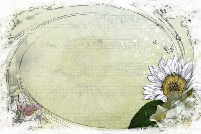 淡雅怀旧花框图片