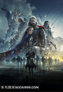 威武的雷神与美女电影雷神海报