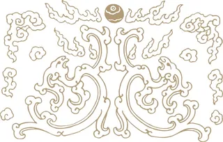 古色古香古典古风花纹边框纹路矢量图