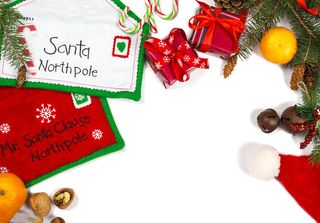 圣诞节垂直画幅场景圣诞装饰橘子圣诞帽(50)