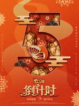 企业年会电商数字开幕科技活动新年123广告倒计时psd设计素材模板