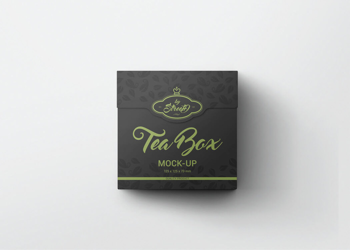 高端品牌茶叶包装盒纸袋智能贴图样机产品效果图展示PSD素材模板