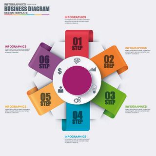 ppt素材3d数据图表模板可视化图形统计标签矢量图标模型ai源文件