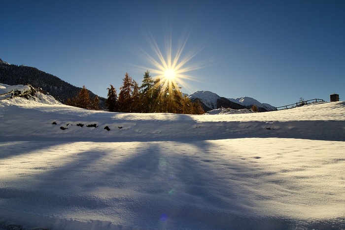 冬天自然背景风景