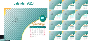 2023日历 2023年挂历 兔年日历 