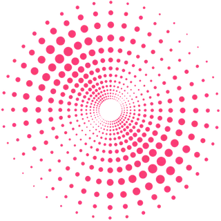 粉色发散小圈圈背景装饰