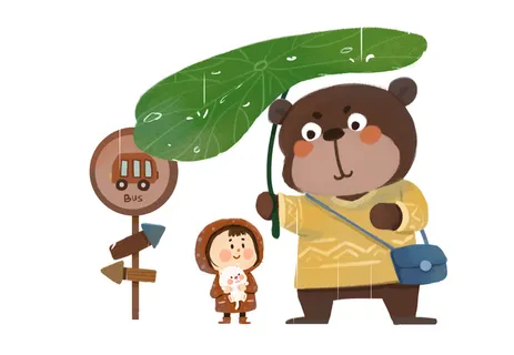 二十四节气谷雨场景插画 二十四节气谷雨场景插画