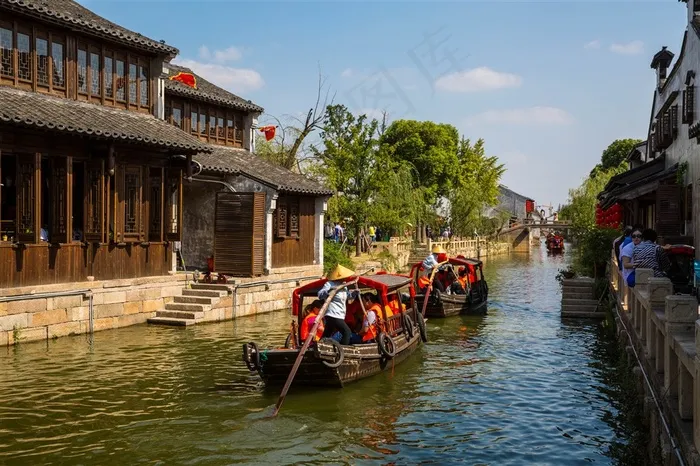 江苏无锡荡口古镇风景素材