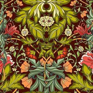 花卉唯美手绘花朵面料纹理手机壳布料面料印花服装矢量图案素材