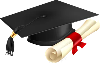 毕业黑色博士帽简约设计