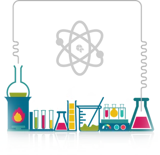 化学实验卡通简笔素材