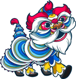 国潮醒狮中国风AI矢量卫衣T恤烫画印花手机壳图案PNG高清免抠素材